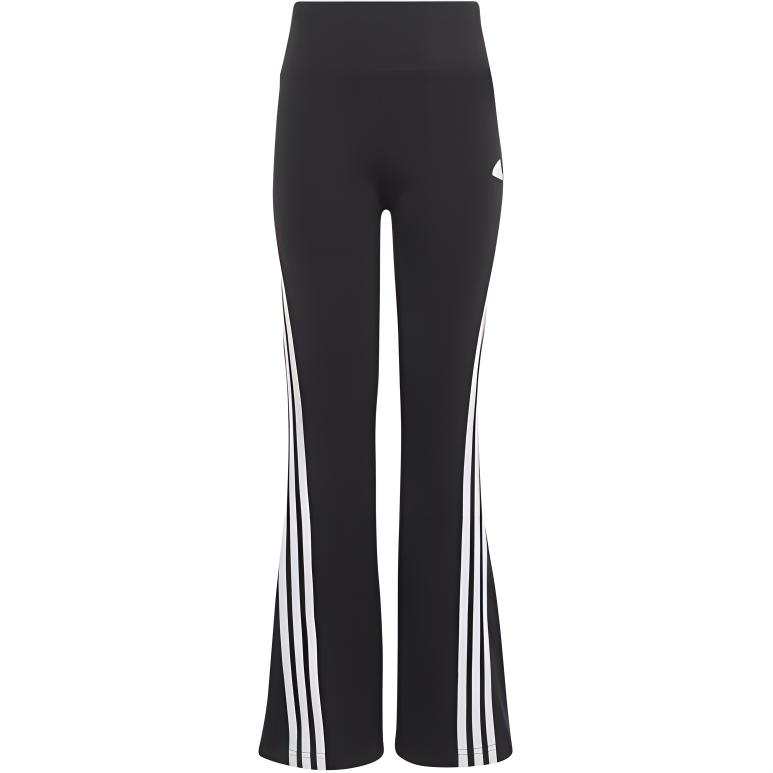 Adidas Adidas Full Length Pants FUTURE ICONS 3 STRIPES COTTON FLARED LEGGINGS Black Teenagers