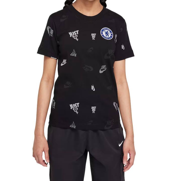 Nike Nike Chelsea FC T Shirt Black Kids'