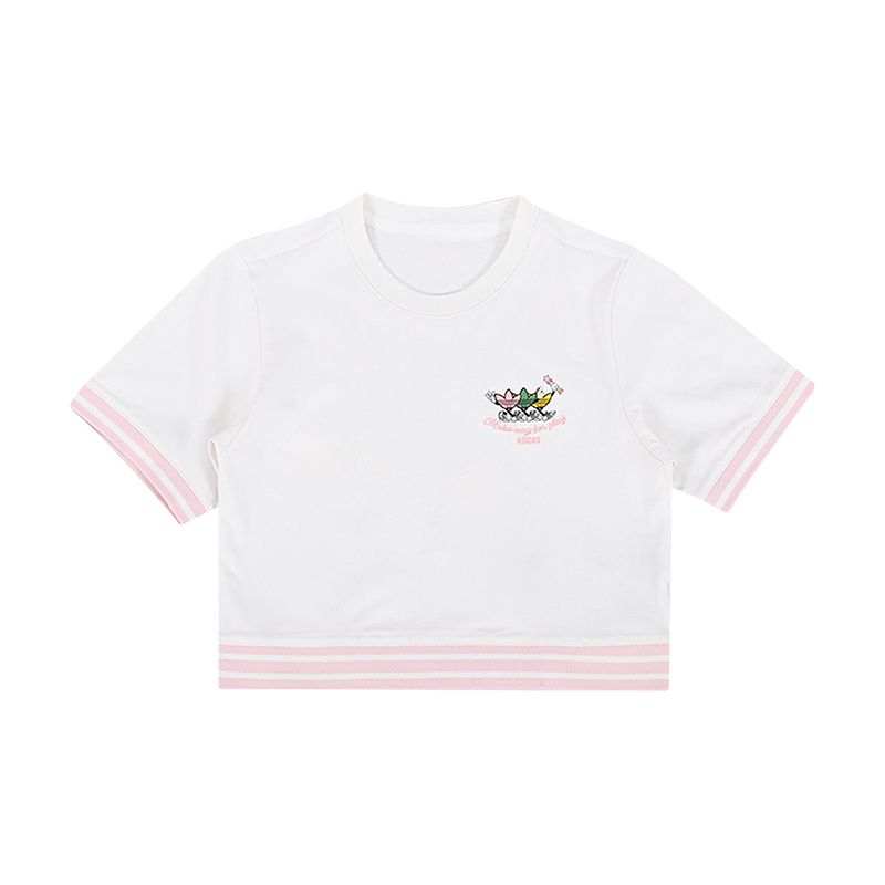 Adidas Originals T Shirt SS25 White Teenagers