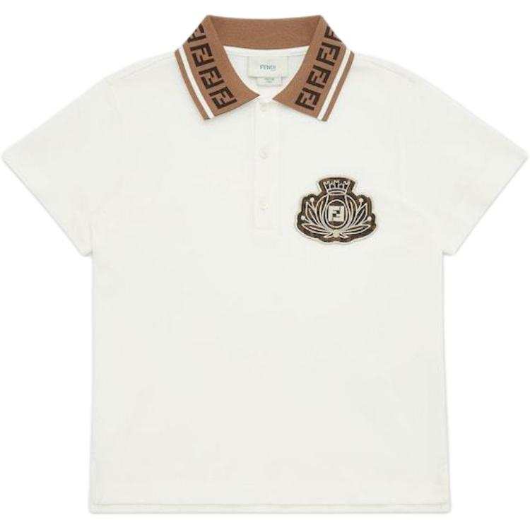 FENDI Grade School T Shirts Polo Collar Moderate