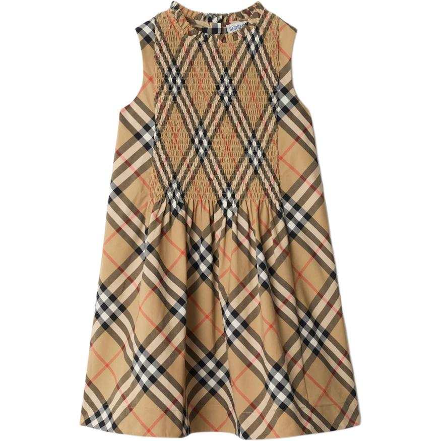 Burberry Kids Dresses Crew Neck Moderate Mid Length