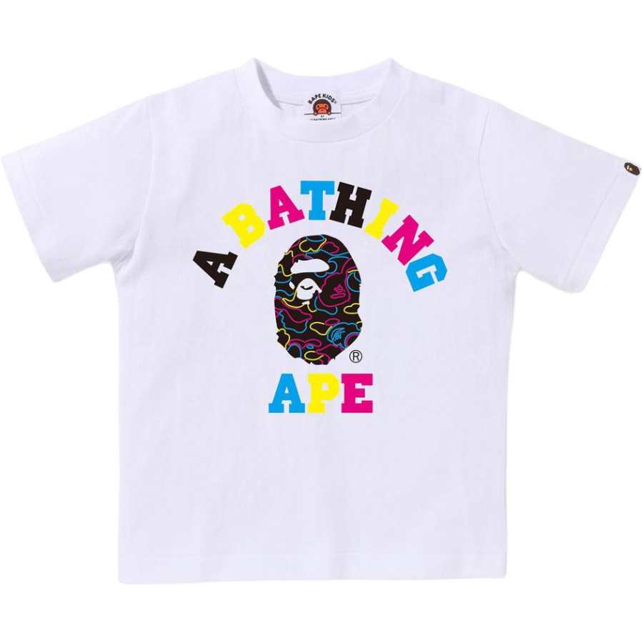 A BATHING APE Kids T Shirts Crew Neck Moderate