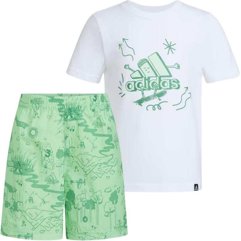 Adidas Adidas AOP C Casual Sportswear White Children Aged 3 7 Years Old