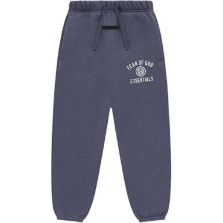 Fear Of God Essentials Knitted Sweatpants Kids Fleece Essential Sweatpant Dark Sea Blue/MARINE Kids'