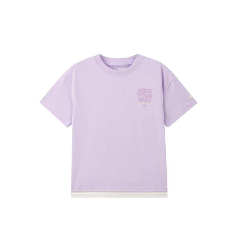 New Balance New Balance NB T Shirt Violet Children Aged 3 7 Years Old