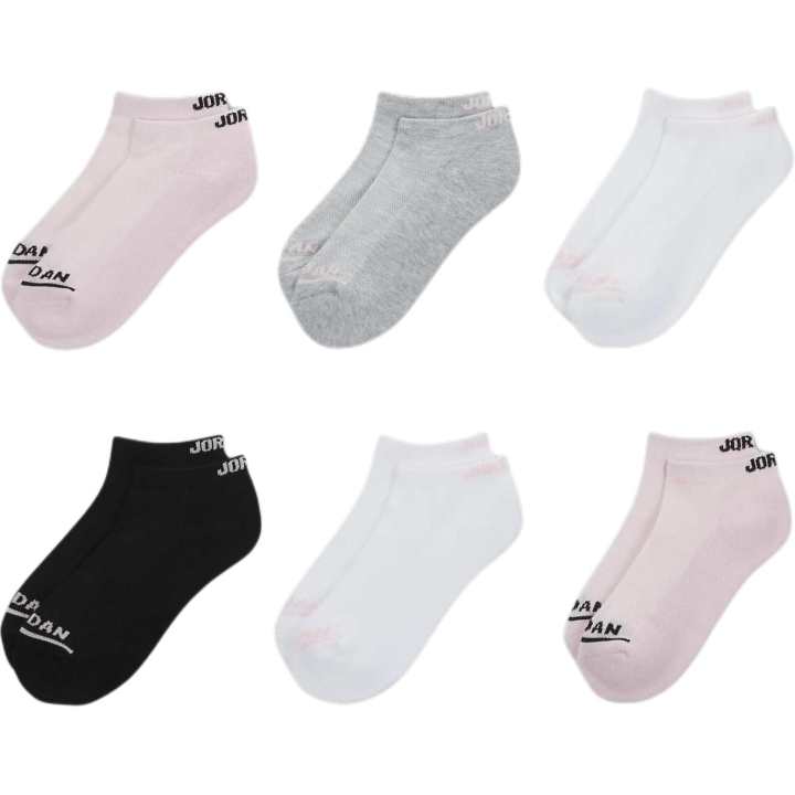 Jordan Jordan Socks 6 Pack Pink Foam Kids'
