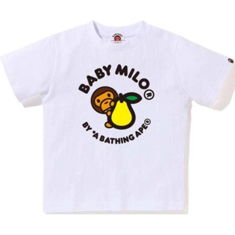 A BATHING APE T Shirt White Kids'