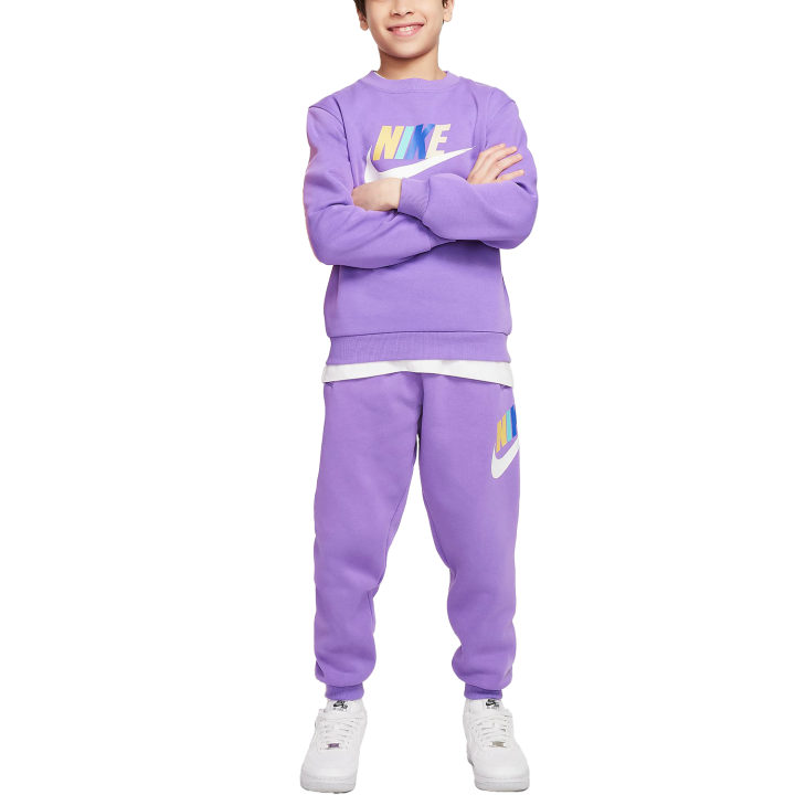 Nike Nike Club Knitted Sweatpants Black Raspberry/White Teenagers