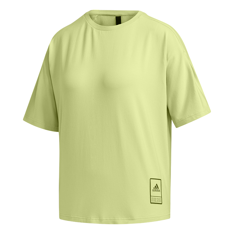 Adidas Adidas T Shirts Women's Green Crew Neck Moderate Other