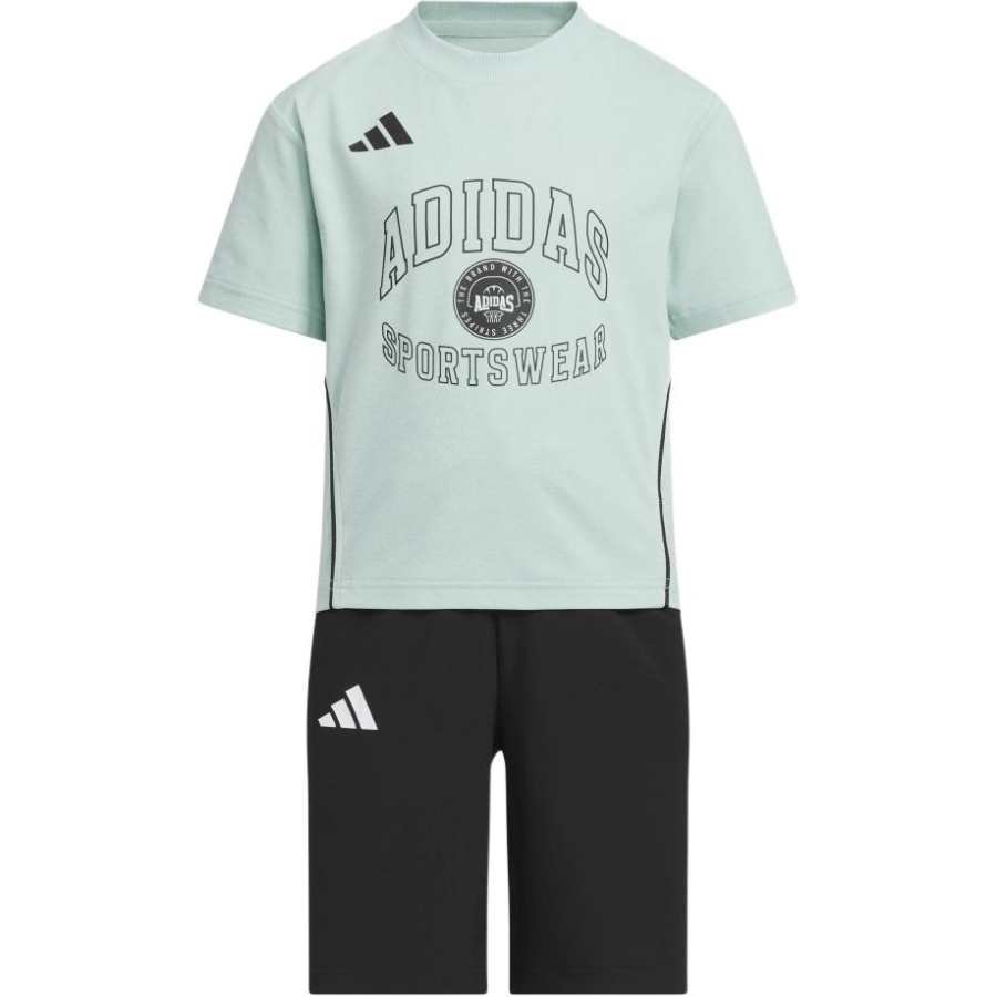 Adidas Adidas Casual Sportswear ClimacoolSportswear Light Green/Black Children Aged 3 7 Years Old
