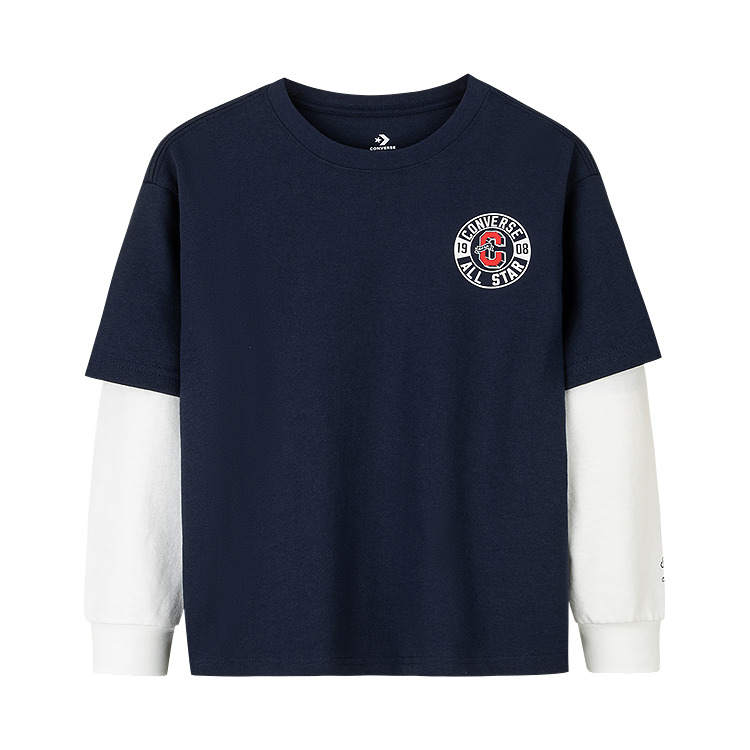 Converse All Star T Shirt Navy Children Aged 3 7 Years Old