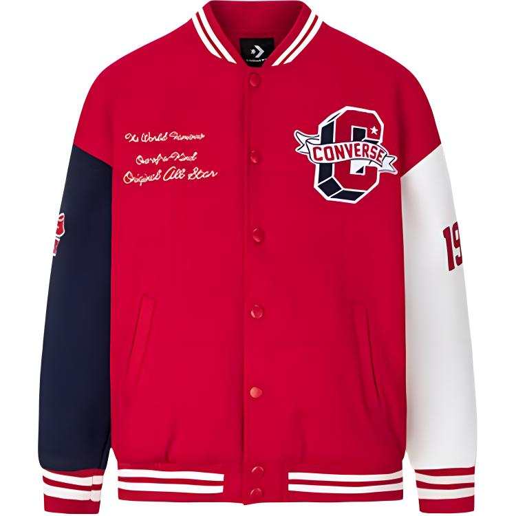Converse Converse Baseball Jacket Converse Red Teenagers