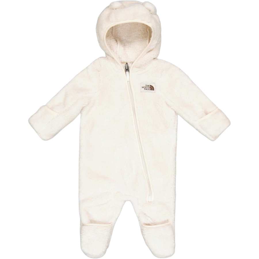 THE NORTH FACE Jumpsuit Textured Hooded Teddy Overall White Infant And Toddler