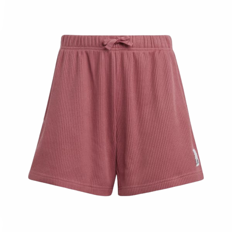 Adidas Adidas LOUNGE WAFFLE KNIT LOOSE SHORTS Teenagers Pink Stratum/Gray White/Black