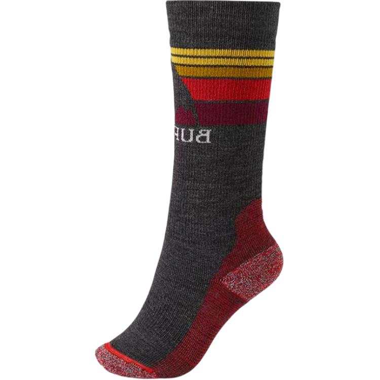 BURTON EMBLEM MIDWEIGHT Socks 1 Pack Dark Gray Children Aged 3 7 Years Old