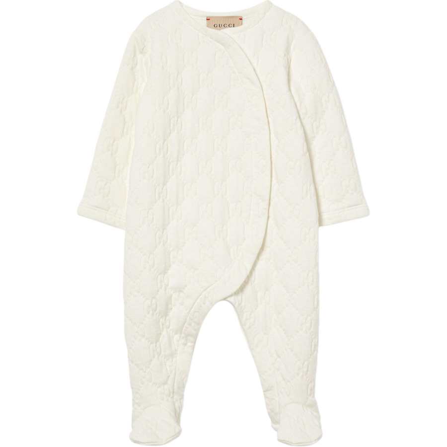 GUCCI Jumpsuit FW24 White Infant And Toddler