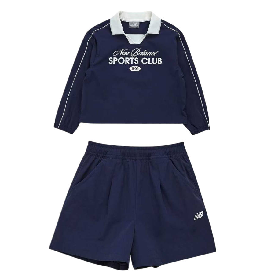 New Balance New Balance Casual Sportswear NBgC SS25 2 Piece Set Sea Blue Children Aged 3 7 Years Old
