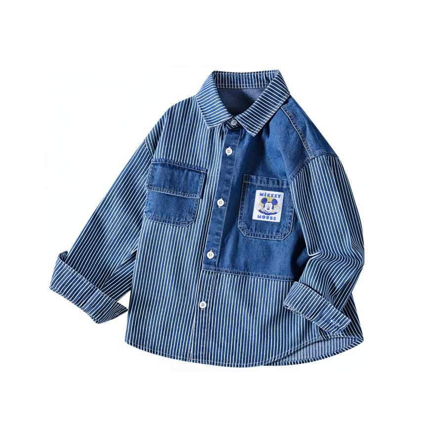Disney Disney Shirt Denim Blue Children Aged 3 7 Years Old