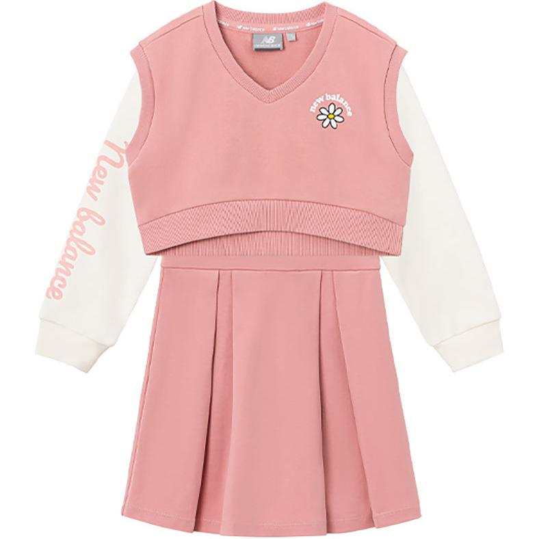 New Balance New Balance Kids Two Piece Skirt Sets Lapel Moderate Mid Length