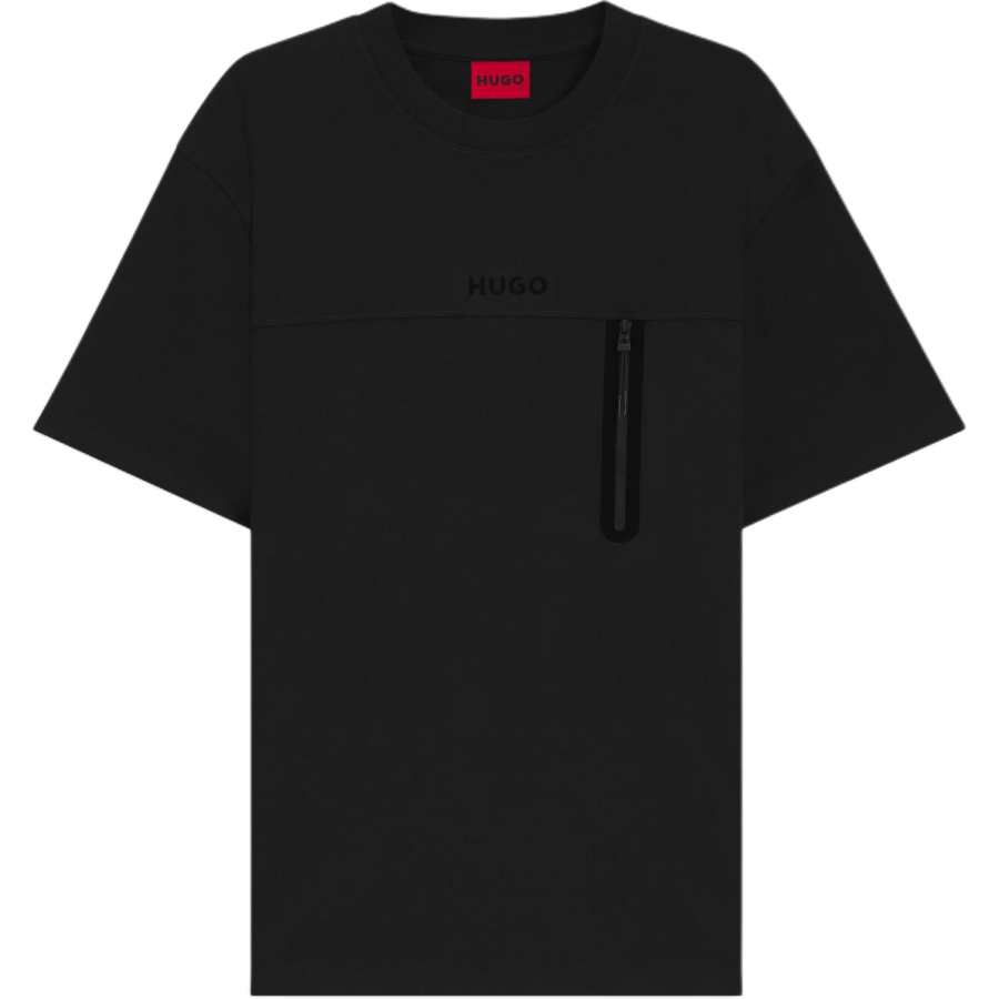 HUGO BOSS T Shirts Men's Black Crew Neck Moderate Straight Fit
