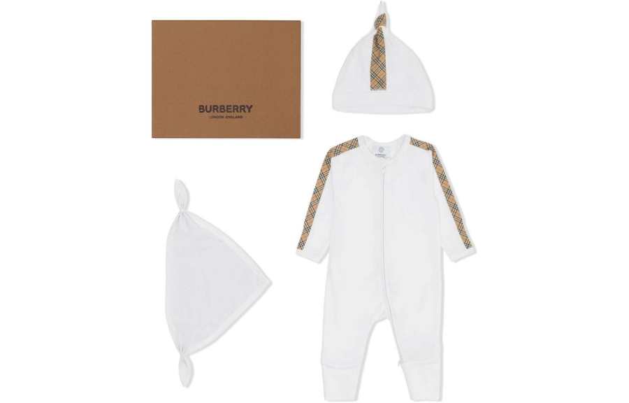 Burberry Jumpsuits & Crawlers White Infant And Toddler
