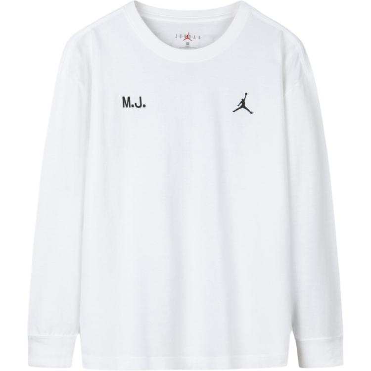 Jordan Jordan Flight T Shirt Pure White Children Aged 3 7 Years Old