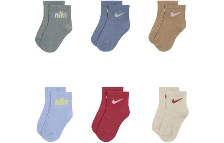 Nike Nike Kids' Apparel From Day 1 Crew Socks 6 Pack Infant And Toddler