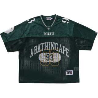 A BATHING APE Bape Line Camo Multi Logo Relaxed Fit Football Jersey