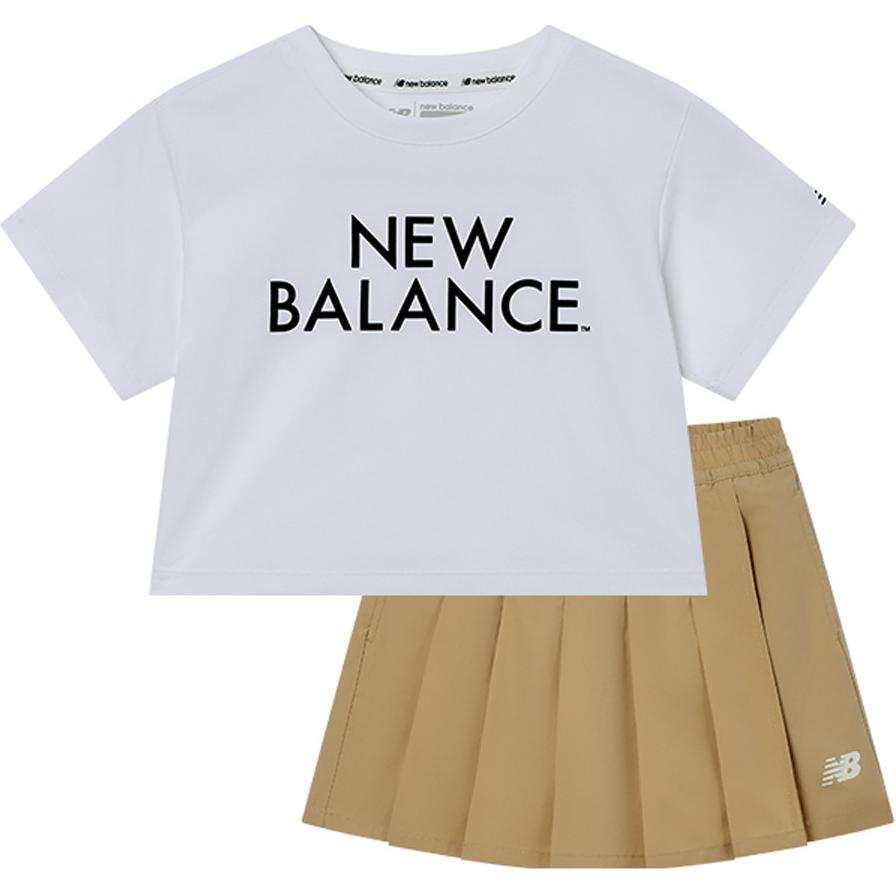 New Balance Children Aged 3 7 Years Old New Balance Skirt Set White