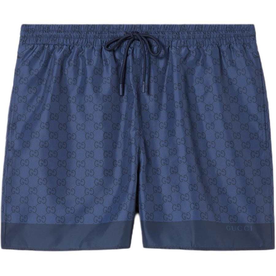 GUCCI FW25 Beach Shorts Men's Marine Blue