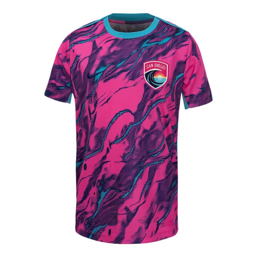 Nike Nike FCNWSL T Shirt Chlorine Blue/Laser Pink Teenagers