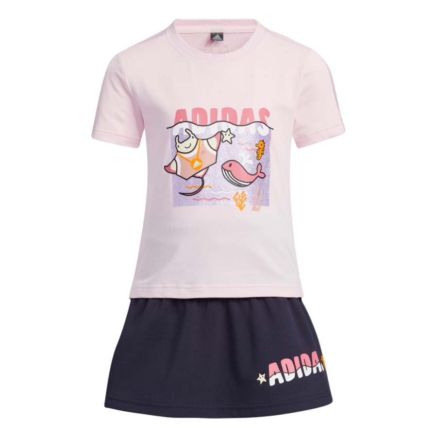 Adidas Children Aged 3 7 Years Old Adidas Skirt Set Clear Pink