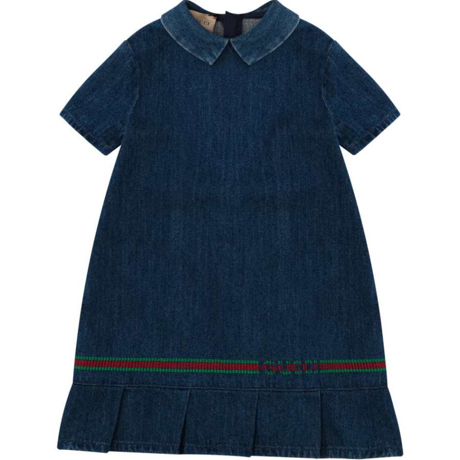 GUCCI Baby Dress Marine Blue Infant And Toddler