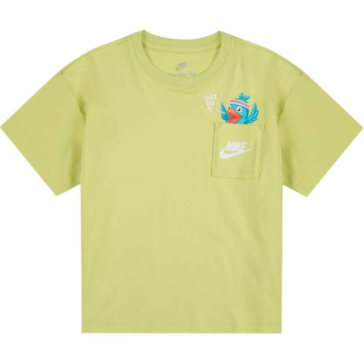 Nike Nike T Shirt Bright Lime Gray Children Aged 3 7 Years Old