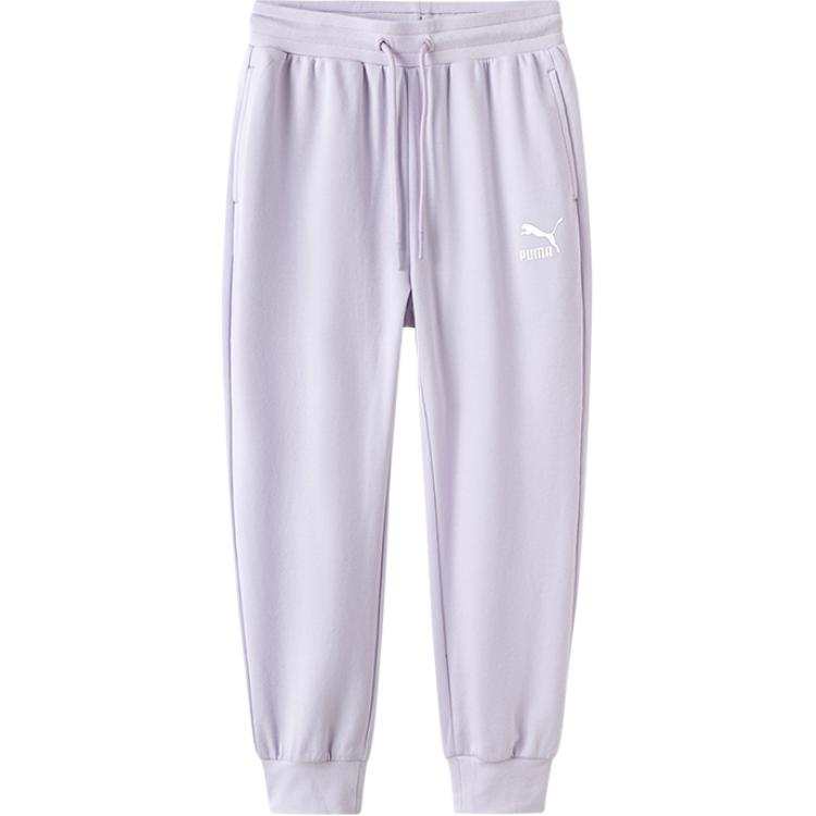 PUMA Knitted Sweatpants Pink Purple Teenagers