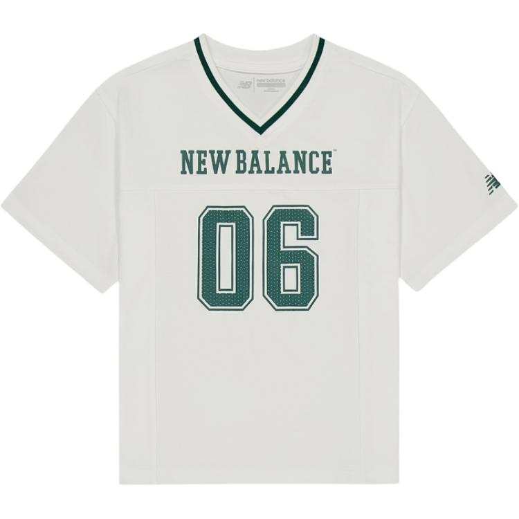 New Balance New Balance T Shirt SS25 Ivory White Children Aged 3 7 Years Old