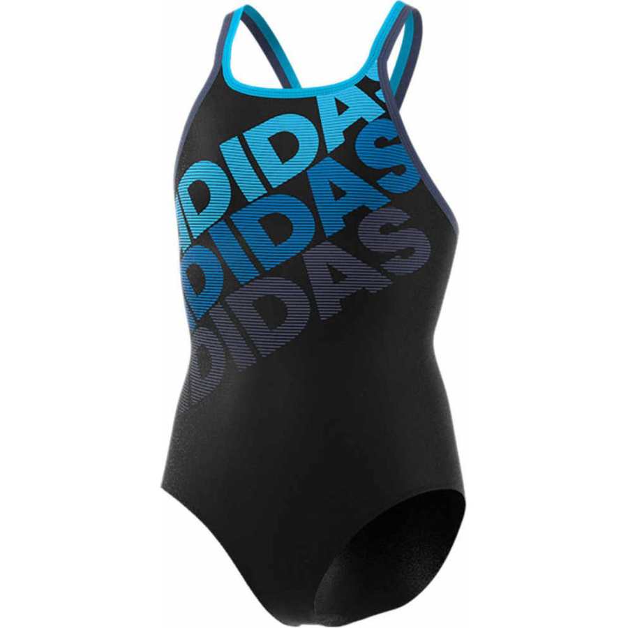 Adidas Adidas Fitted Kids' Swimsuit Summer Teenagers Blue Black