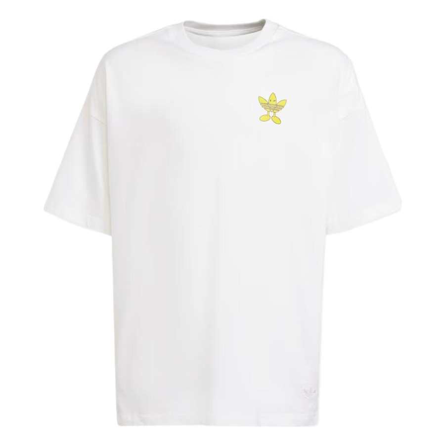 Adidas Originals x Smiley World T Shirt White Kids'