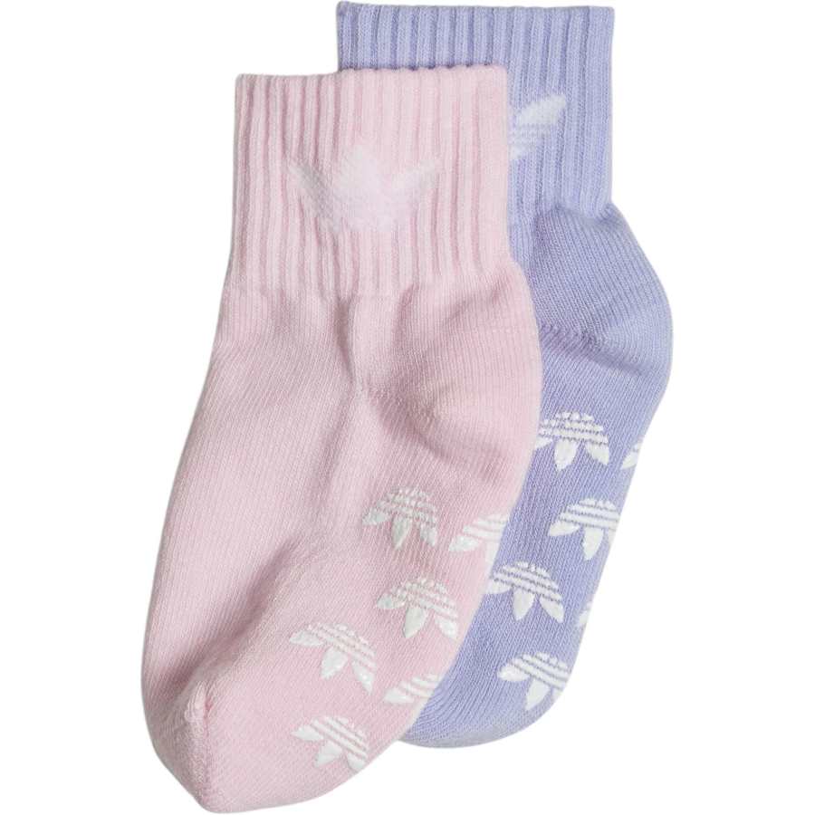 Adidas Originals Socks 2 Pack Light Purple/clear Powder Kids'