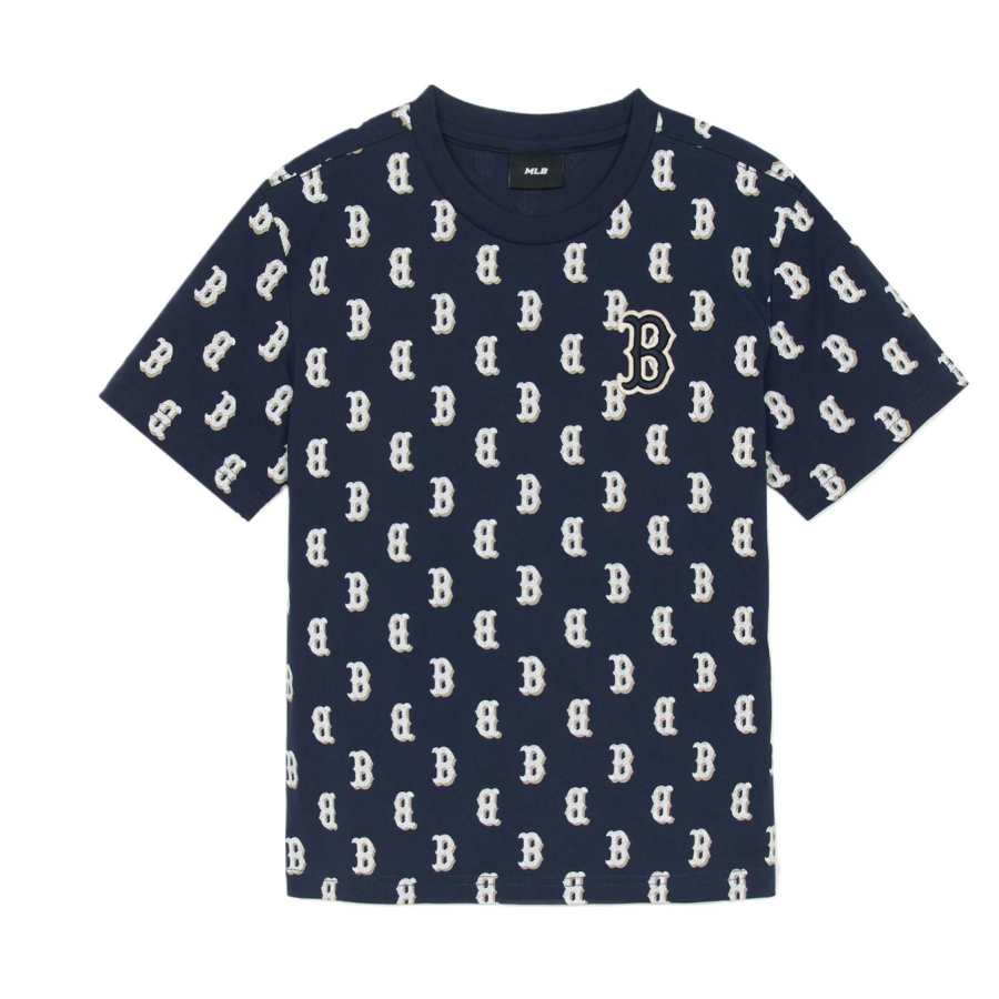 MLB KIDS Classic MonogramBoston Red So T Shirt SS25 Navy Blue Kids'