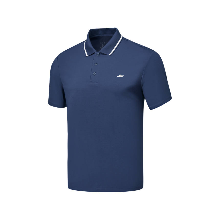 Skechers Polo Shirt Men's Marine Collegiate Blue/02MZ
