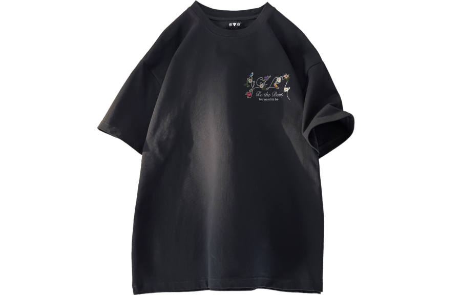YALU T Shirts Unisex Crew Neck Moderate Heavyweight
