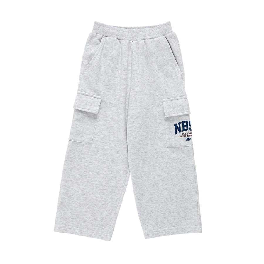 New Balance New Balance Full Length Pants Light Mixed Color Gray Children Aged 3 7 Years Old