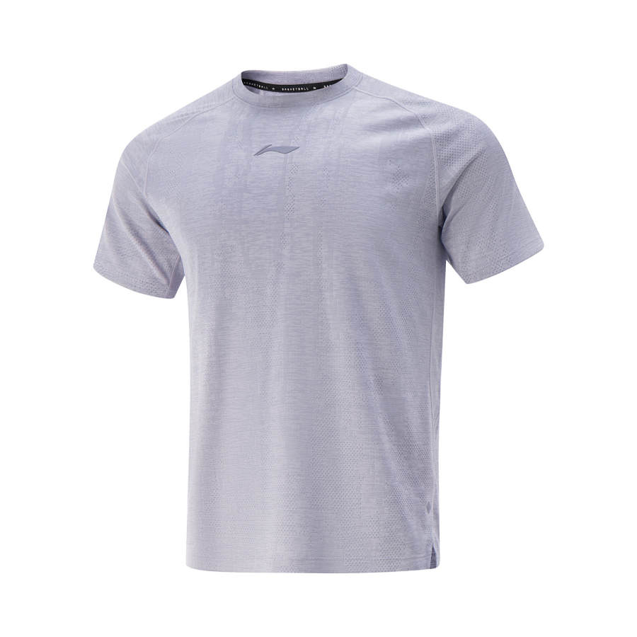 Li-Ning Li Ning Basketball Collection T Shirt Men's Mixed Color Sea Salt Purple