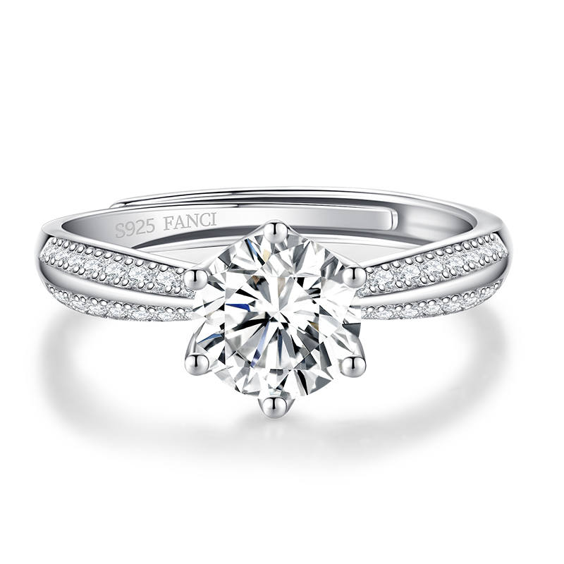 FANCI 925 Sterling Silver Synthetic Cubic Zirconia Rings Women's