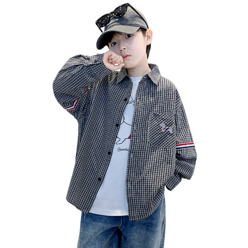 Lanza Kids Casual Shirts Lapel