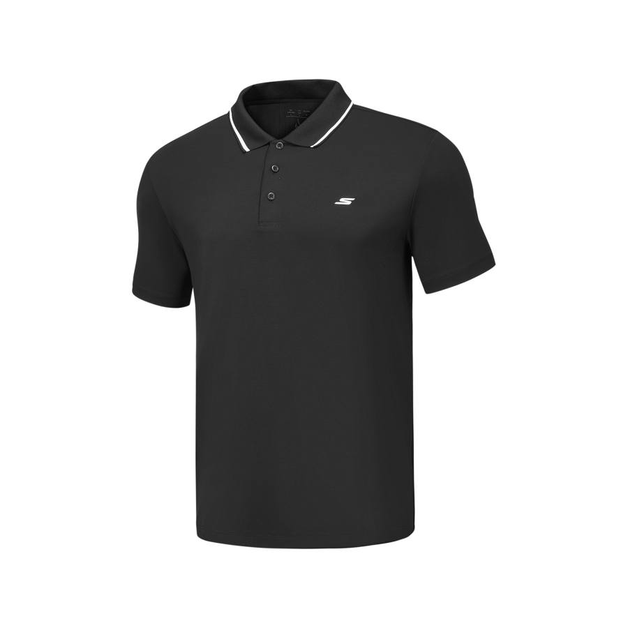 Skechers Polo Shirt Men's Carbon Black