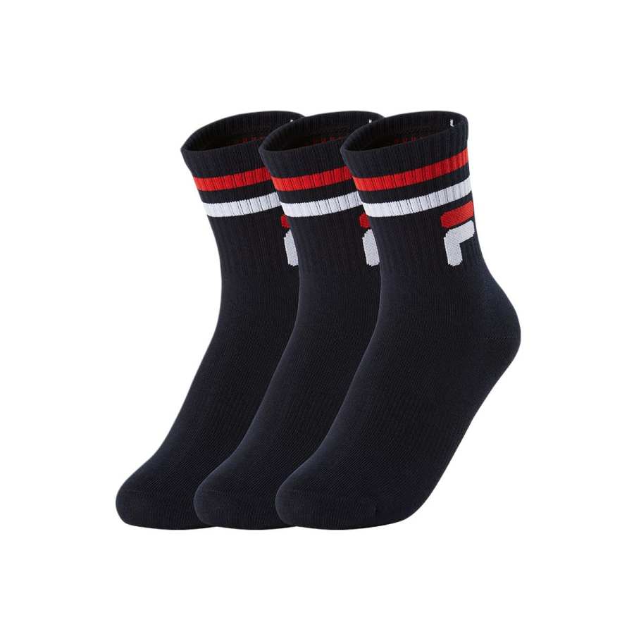 FILA KIDS Socks 3 Pack Legend Blue Children Aged 3 7 Years Old