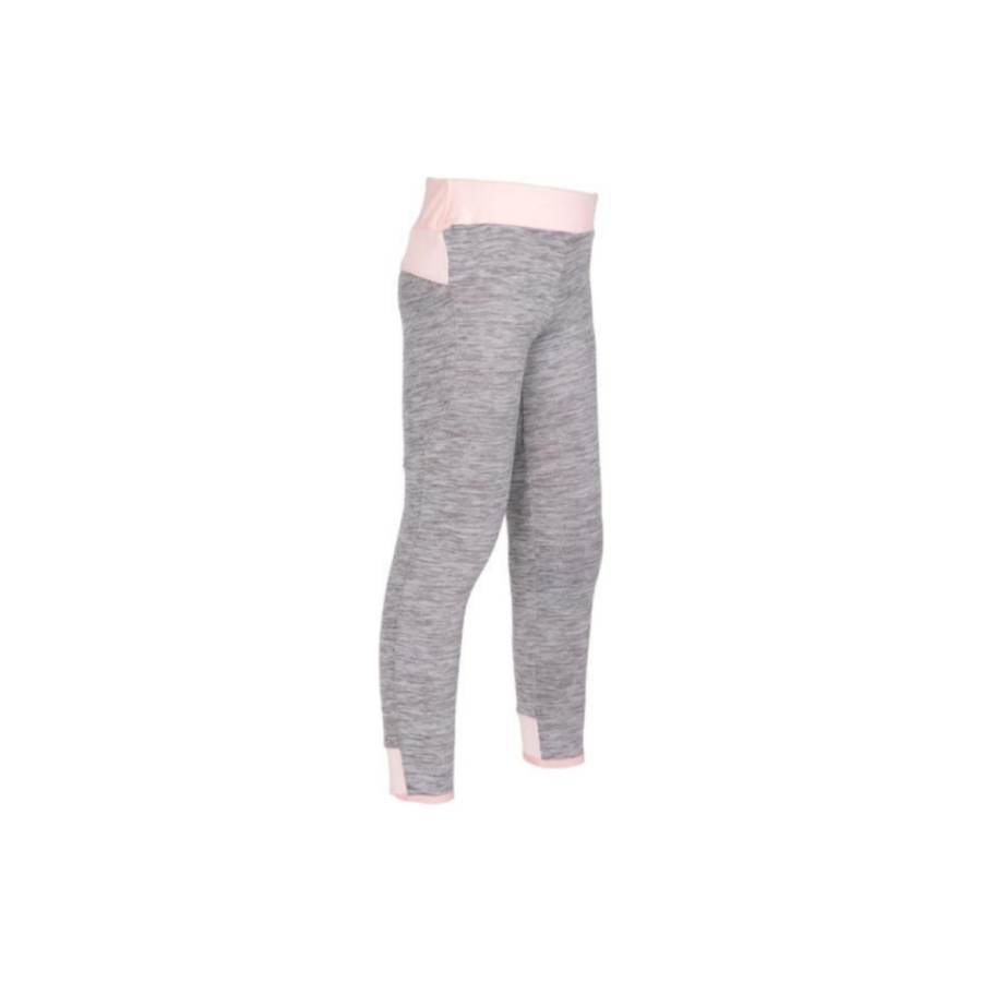 DECATHLON Moderate Full Length Pants All Infant And Toddler Zinc Gray/Fluorescent Light Coral