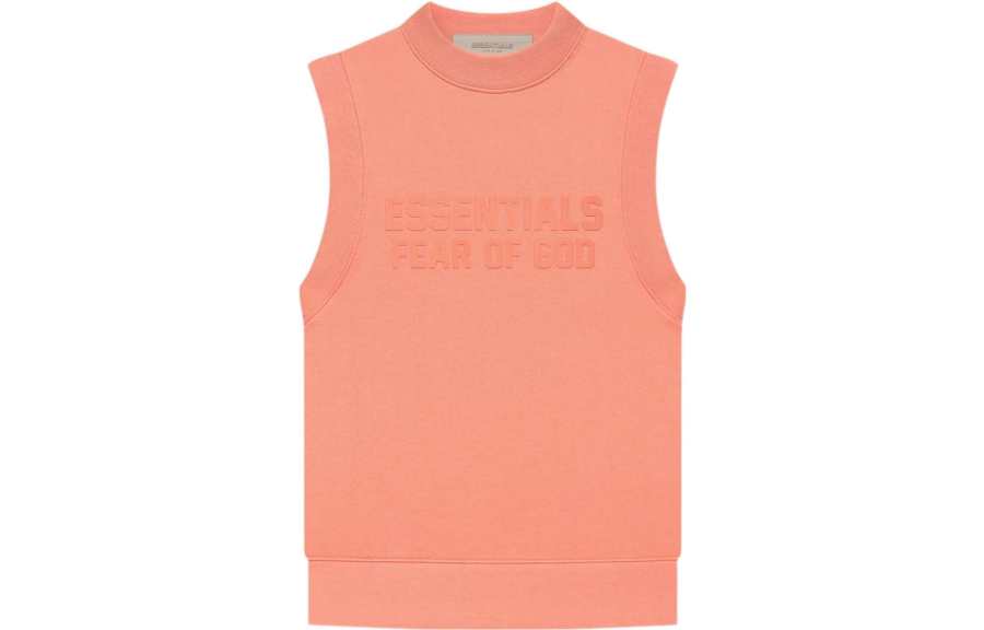 Fear Of God Essentials Tank Top Coral Red Kids'